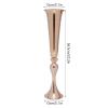 6 Pcs 22.2" Height Versatile Metal Wedding Centerpieces Vase Gold Trumpet Vase Road Lead Flower Display Vases for Party Dinner Anniversary Ceremony Party Birthday Event Decor view 2