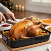 Alpine Cuisine Turkey Roaster Pan with Rack 16-Inch - Nonstick Coating Carbon Steel Pan - Black & Heavy Duty Roasting Pan - Easy to Clean, Multipurpose Use - Durable & Dishwasher Safe view 3
