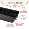 Alpine Cuisine Turkey Roaster Pan with Rack 16-Inch - Nonstick Coating Carbon Steel Pan - Black & Heavy Duty Roasting Pan - Easy to Clean, Multipurpose Use - Durable & Dishwasher Safe view 4