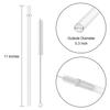 15 Pieces 11 Inch Clear Reusable Plastic Replacement Drinking Straws, Fit for 24 oz 32oz 40oz Mason Jars, Tumblers, Extra Long Unbreakable Drinking Straws with Cleaning Brush, BPA Free view 2