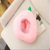 HIPIHOM Plush Fruit Headgear Hat Funny Novelty Hat Sleeping Pillow Toy Stuffed Cap Photo Props Warm Cosplay Costume Head Accessories Adult (Peach) view 4