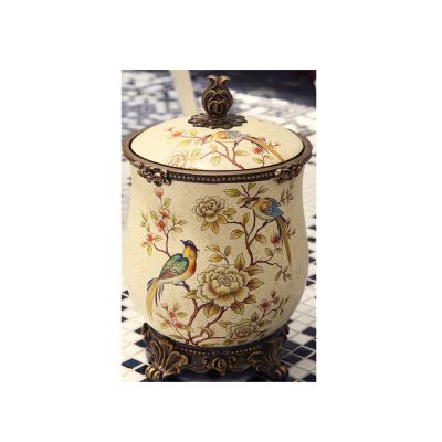 NAQYAH Indoor Dustbins Kitchen Waste Bins Recycling Containers Waste Receptacles Commercial Trash Cans Resin Wastebaskets (Color : A)