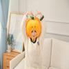 HIPIHOM Plush Fruit Headgear Hat Funny Novelty Hat Sleeping Pillow Toy Stuffed Cap Photo Props Warm Cosplay Costume Head Accessories (Orange) view 2