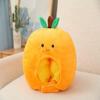 HIPIHOM Plush Fruit Headgear Hat Funny Novelty Hat Sleeping Pillow Toy Stuffed Cap Photo Props Warm Cosplay Costume Head Accessories (Orange) view 3