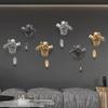 Wall Sculptures Resin Wall Decor Creative Character Sculpture 3D Running Man Wall Art Sports Theme Nude Figurine Hanging Statue Home Art Wall Decor view 3