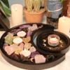 Moon Tray Crystal Holder Set, Wood Moon Phase Crystal Tray for Stones Display with Brown Tarot Card Holder, Witchcraft Crystal Organizer Bowl, Wiccan Altar Supplies view 4