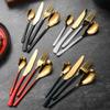 Black Silverware Flatware Set for 16, 48 Pieces Food-Grade Stainless Steel Flatware Cutlery Set,Kitchen Utensils Tableware Include Spoons Forks Knifes for Home Kitchen Restaurant Wedding Christmas view 2