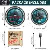 chiazllta 96 Pcs Secret Agent Birthday Party Paper Plate and Napkin Top Secret Spy Detective Plates Napkins, and Forks Party Set Escape Room Tableware Kit for Party Favors 24 Guests view 2
