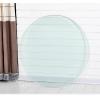 V3VOGUE Clear Round Glass Top - Heavy Tempered Glass Table Top with Flat Polished Edge, 9mm Thick, Clear Plate Glass Heat Resistants Easy Clean, Glass Tops for Dining Table/Coffee Tables view 1