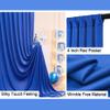 10ft x 8ft Wrinkle Free Royal Blue Backdrop Curtains for Parties, Polyester Photography Backdrop Drapes Back Drop Cloth for Baby Shower Photoshoot Engagement Wedding Birthday Photography Background view 4