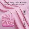 10 ft x 8 ft Wrinkle Free Pink Backdrop Curtain Panels for Parties, Polyester Thick Photography Backdrop Drapes for Baby Shower Bridal Shower Wedding Party Home Decoration Supplies view 3