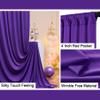10 ft x 8 ft Wrinkle Free Purple Backdrop Curtain for Parties, Polyester Purple Photo Backdrop Drapes for Wedding Birthday Party Baby Shower,5ft x 8ft,2 Panels view 3