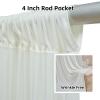 10 ft x 8 ft Wrinkle Free Ivory Backdrop Curtain for Wedding Parties, Polyester Ivory Photo Backdrop Drapes 2 Panels 5x8ft for Baby Shower Photoshoot Engagement Birthday Party Photography Background view 2