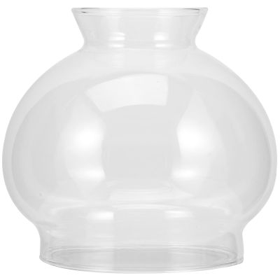 OUNONA Oil Lamp Globe Replacement Oil Lamp Chimney Lamp Glass Replacement Clear Crimp Top Chimney