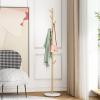 DOORXIFO Gold Coat Racks, Metal Coat Rack Freestanding with Hooks, Entryway Coat Rack Stand, Coat Racks with Marble Base, Coat Tree for Hanging Clothes, Hats, Bags view 1
