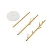 DOORXIFO Gold Coat Racks, Metal Coat Rack Freestanding with Hooks, Entryway Coat Rack Stand, Coat Racks with Marble Base, Coat Tree for Hanging Clothes, Hats, Bags view 3