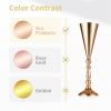 NUPTIO 10 Pcs Wedding Vase & 10 Pcs Artificial Flowers Set for Wedding Centerpieces for Tables view 4