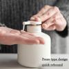 GHQYP Stoneware Cylindrical Soap Dispenser Non-Slip Soap Pump Manual with Anti-Rust Pump Lotion Dispenser 250ml/8.4oz view 3