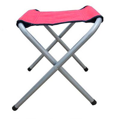 AVRYN Foldable Step Stool,Portable Folding II Camp Stool Lightweight 600D Oxford Cloth Seat Chair,for Beach Picnic Barbecue Fishing Camping (Color : Red)