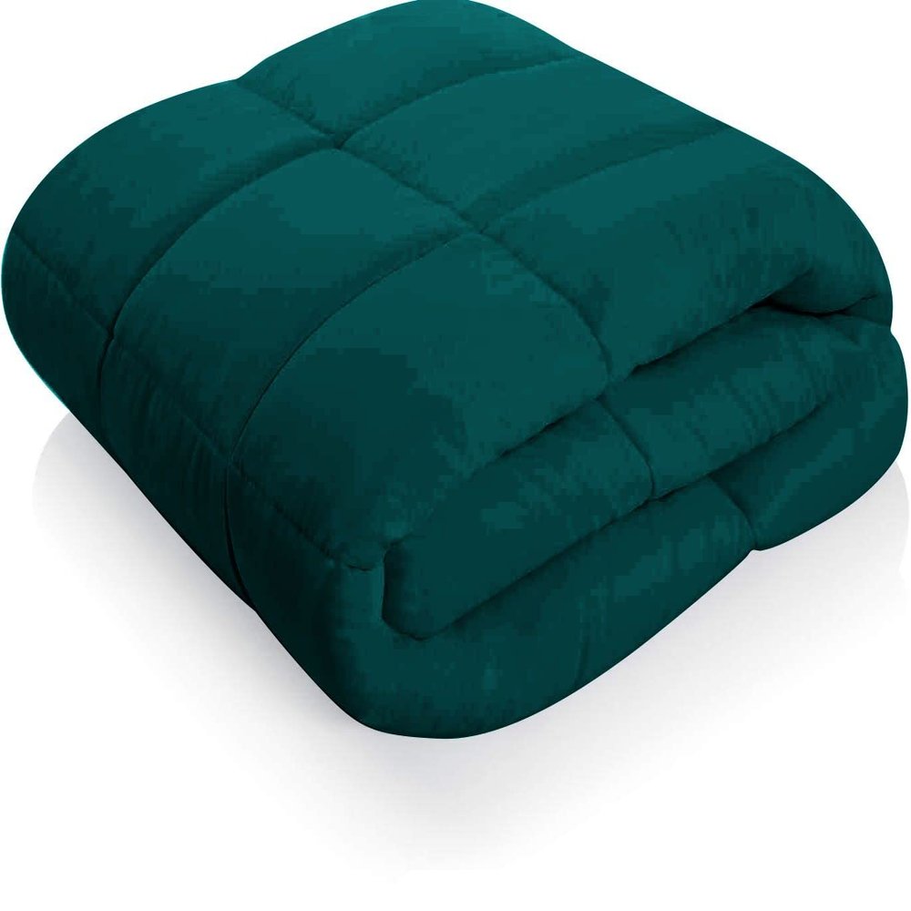 Tony's Textiles Boat Bedding - USA Made Universal XL V Berth 1 Piece Duvet Insert Comforter (Universal XL V Berth), Solid Teal