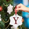 Initial Letter Y Christmas Ornaments 2022 Red and Black Plaid Letter Christmas Tree Ornaments Personalized Monogram Christmas Ornaments Keepsake Gifts for Holiday Souvenir Wedding Birthday view 4