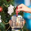New York Christmas Decorations for Tree New York USA Cityscape Christmas Ornament 2022 Travel Souvenir Ceramic Hanging Farmhouse Ornaments Christmas Keepsake New Year Gifts 3 Inch view 4