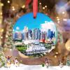Christmas Ornaments Miami Cityscape Christmas Tree Ornaments Florida USA Travel Souvenir Ceramic Personalized Christmas Ornaments 2022 Christmas Decor Keepsake Holiday Christmas Decor 3 Inch view 2