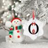 Monogram Initial Letter O Christmas Decorations for Tree Santa Claus Gnomes Christmas Ornament 2022 Ceramic Hanging Ornaments Keepsake Gifts for Wedding Anniversary Holiday Pendants view 3