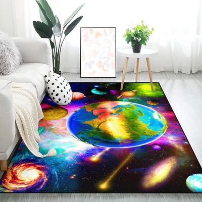BATATADOCE Outer Space Floor Rugs Planet Area Rugs Solar System Rug Space Area Rug Boys Rugsfor Bedroom Playroom Living Room Space Room Decor 5'7'
