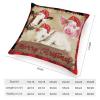 TiuKiu Cow Pig Sheep Santa Hat Decorative Throw Pillow Case Merry Christmas Farm Animals Square Cushion Cover Pillowcase for Couch Sofa Bedroom Decor 24"x24" view 2