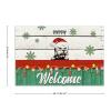 Personalized Dog Christmas Santa Welcome Rectangle Placemats Set of 4, 12" X 18" Canvas Farmhouse Xmas Dog Mom Gift Table Mats Decorative Placemats for Dining Table,Decorative Mats,Housewarming view 2