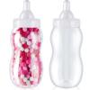 2 Pcs Tessco for you Large Baby Milk Bottle Fillable Baby Shower Piggy Bank Plastic Container for Game and Gender Reveal Celebrations Party Favor Gift Decor (White,15in) view 1