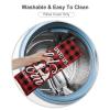 TiuKiu Christmas Buffalo Plaid Nativity Theme Throw Pillow Cases for Unto Us A Child is Born Isaiah 9:6 Pillow Cover Case 26"x26" Linen Cushion Covers Decorative Pillowcase for Couch Sofa Bedroom Car view 3