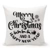Decorative Throw Pillow Cover Merry Christmas And Happy New Year Home Decor Christmas Buffalo Plaid Cushion Pillowcase 26"x26" Square Pillow Case for Couch Outdoor Sofa Bedroom Office Car Decor view 1
