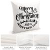 Decorative Throw Pillow Cover Merry Christmas And Happy New Year Home Decor Christmas Buffalo Plaid Cushion Pillowcase 26"x26" Square Pillow Case for Couch Outdoor Sofa Bedroom Office Car Decor view 4