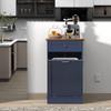 Betterhood Tilt Out Trash Cabinet 10 Gallon Wooden Free Standing Laundry Sorter Cabine,Recycling Cabine with Hideaway Drawer,Tilt Out Trash Cabinet Can Bin Kitchen view 3
