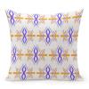 Decorative Throw Pillow Cover Ikat Tie Dye Geometric Home Decor Tribal Moroccan Pattern Cushion Pillowcase 24"x24" Square Pillow Case for Couch Outdoor Sofa Bedroom Office Car Decor view 1