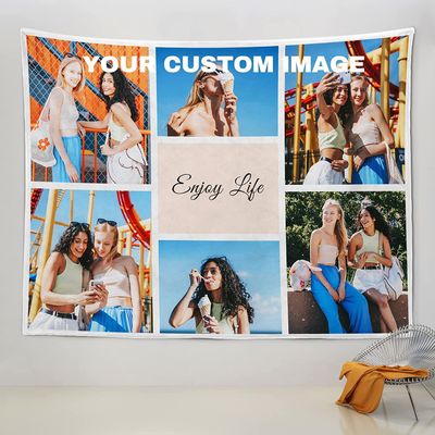 SW&IM Customized Tapestry With Your Own Image Decorative Christmas Wall Tapestries Personalized Home Decor Funny Wall Hanging Art (Photo6, 51 in x 60 in (W x L))