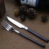 Black Silverware Set 48 Piece Cutlery Set for 12 Premium 18/10 Stainless Steel Flatware Sets Include Teaspoons Knifes Forks and Spoons Home Kitchen Christmas Hotel Tableware Utensils view 3