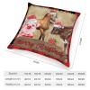 TiuKiu Decorative Throw Pillow Cover Merry Christmas Farm Animals Home Decor Cow Pig Sheep Santa Hat Cushion Pillowcase 22"x22" Square Pillow Case for Couch Outdoor Sofa Bedroom Office Car Decor view 2