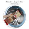 TiuKiu Decorative Throw Pillow Cover Merry Christmas Farm Animals Home Decor Cow Pig Sheep Santa Hat Cushion Pillowcase 22"x22" Square Pillow Case for Couch Outdoor Sofa Bedroom Office Car Decor view 3