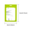 LKXHarleya 50pcs Colorful Metallic Mylar Bags Resealable Foil Pouch Bags with Clear Window for Jewelry Display Food Storage,Green,3.5" x 4.7" view 2