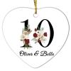 2022 Christmas Ornaments 10th Wedding Anniversary Christmas Tree Ornaments Custom Name and Wedding Date Loved Theme Xmas Decoration Personalized Memorial Keepsake 3 Inch view 1