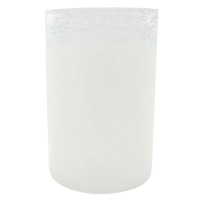 Light Garden 565380-7.5" White Crackle Glass Candle Holder