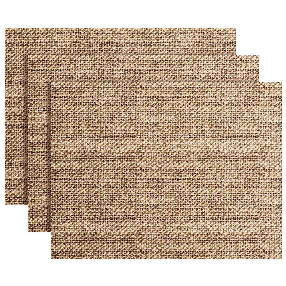 100 Pcs Disposable Burlap Printed Paper Placemats 11.02 x 13.8 Inch Rustic Brown Chargers Rectangle Disposable Placemats Farmhouse Dining Table Setting Tan Table Setting Placemat for Baby Kids Party