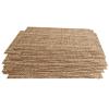 100 Pcs Disposable Burlap Printed Paper Placemats 11.02 x 13.8 Inch Rustic Brown Chargers Rectangle Disposable Placemats Farmhouse Dining Table Setting Tan Table Setting Placemat for Baby Kids Party view 3