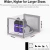 Kuject X-Large Shoe Storage Boxes Organizers Clear Plastic Stackable 12 Pack, Shoe Rack & Holder Substitute, Sneaker Containers, Toy Storage Organizer Bins for Entryway, Closet, Under Bed, Grey view 2