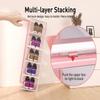 Kuject X-Large Shoe Storage Boxes Organizers Clear Plastic Stackable 12 Pack, Shoe Rack & Holder Substitute, Sneaker Containers, Toy Storage Organizer Bins for Entryway, Closet, Under Bed, Pink view 3