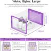 Kuject X-Large Shoe Storage Boxes Organizers Clear Plastic Stackable 12 Pack, Shoe Rack & Holder Substitute, Sneaker Containers, Toy Storage Organizer Bins for Entryway, Closet, Under Bed, Purple view 3