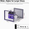 Kuject X-Large Shoe Storage Boxes Organizers Clear Plastic Stackable 12 Pack, Shoe Rack & Holder Substitute, Sneaker Containers, Toy Storage Organizer Bins for Entryway, Closet, Under Bed, Blue view 2